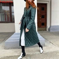 fakuntn mid length parka women winter jacket coats clothes fashion high quality casual warm elegant chic female thick jackets