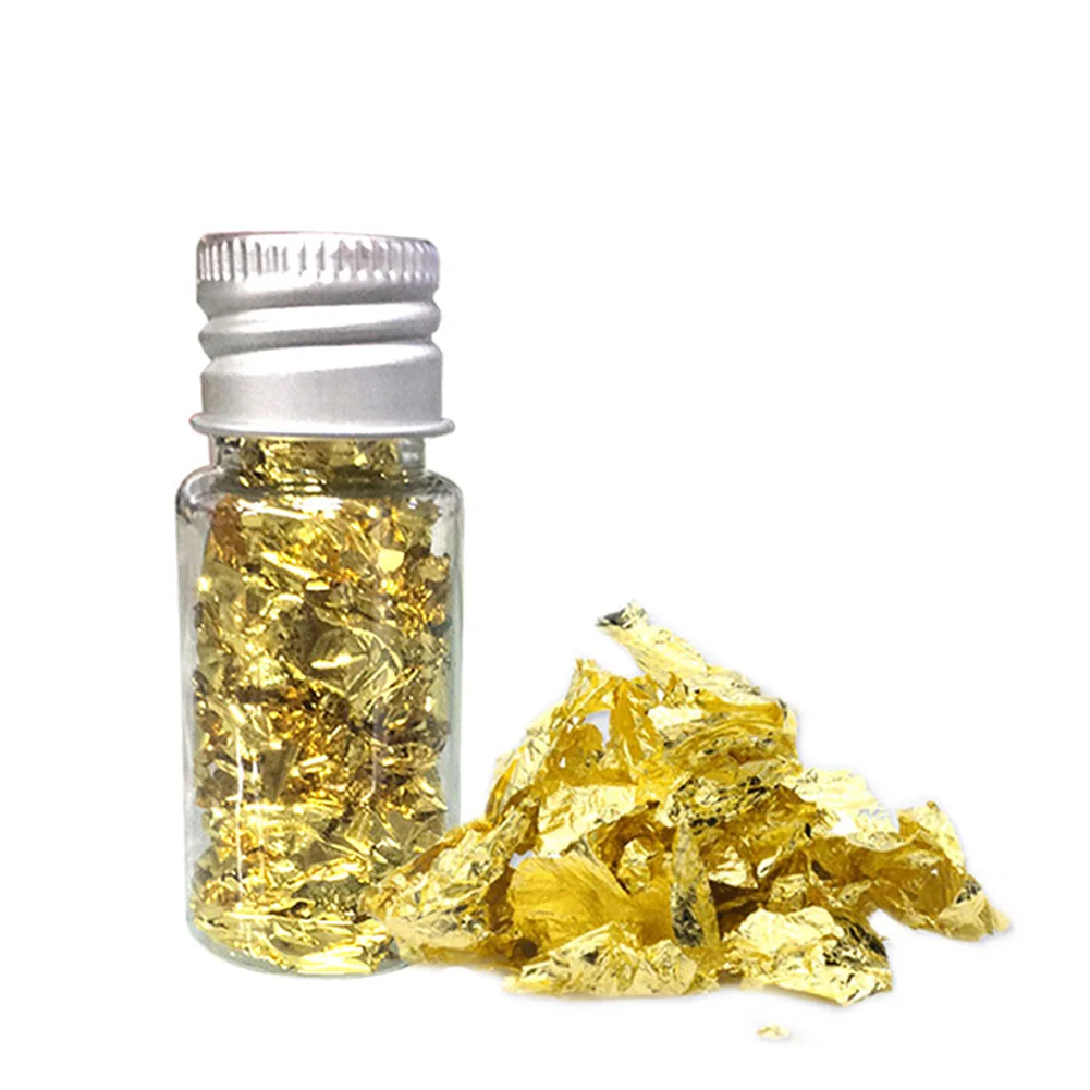 Листочек из съедобного золота чешуйчатая бумага для маски лица посуда декор