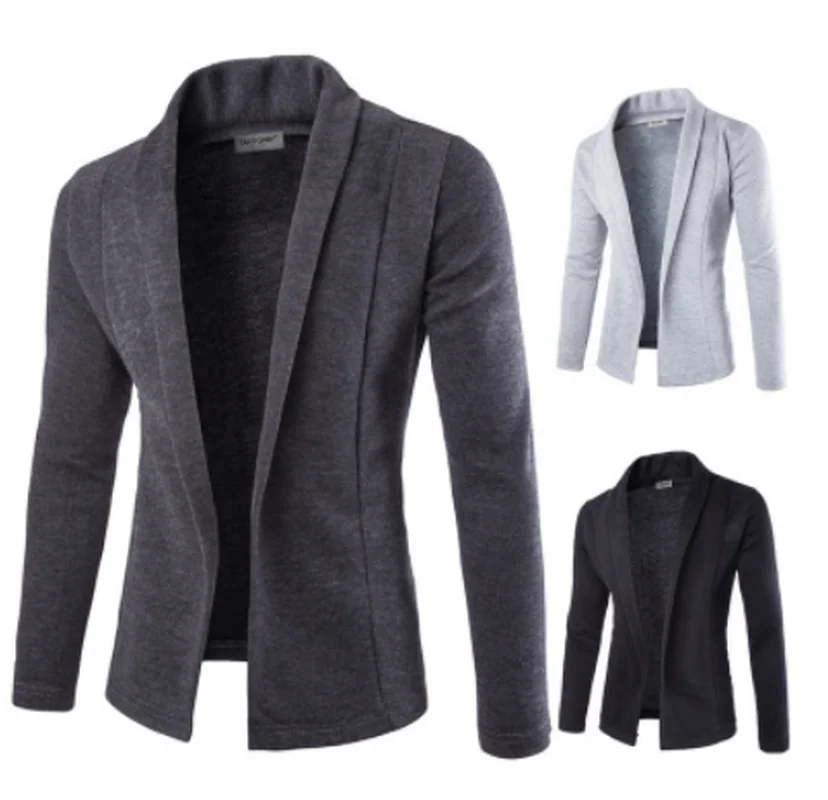 

ZOGAA Brand Men's Slim Fit Casual Blazer Solid Plus Size Dress Blazers Long Sleeve Spring Autumn Men Thin Dress Blazer Coats