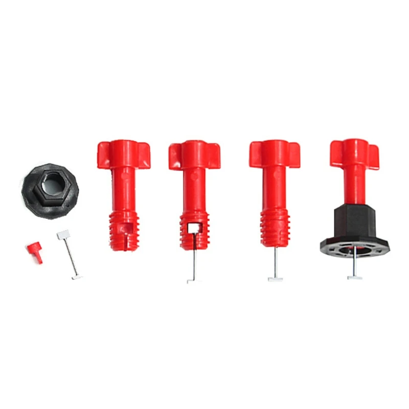 

Tile Leveling System Kit Tile Leveler Spacers Replaceable Steel Pins Ceramic Tile Installation Tool with Wrenches