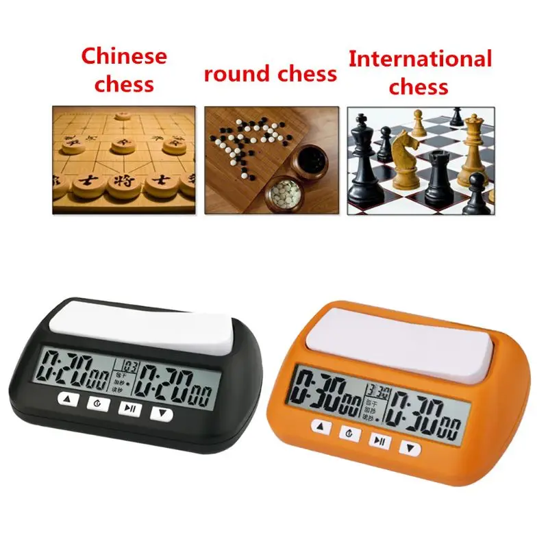 

Professional Chess Clock Compact Digital Watch Count Up Down Timer Electronic Board Game Bonus Competition Hour Meter A69A