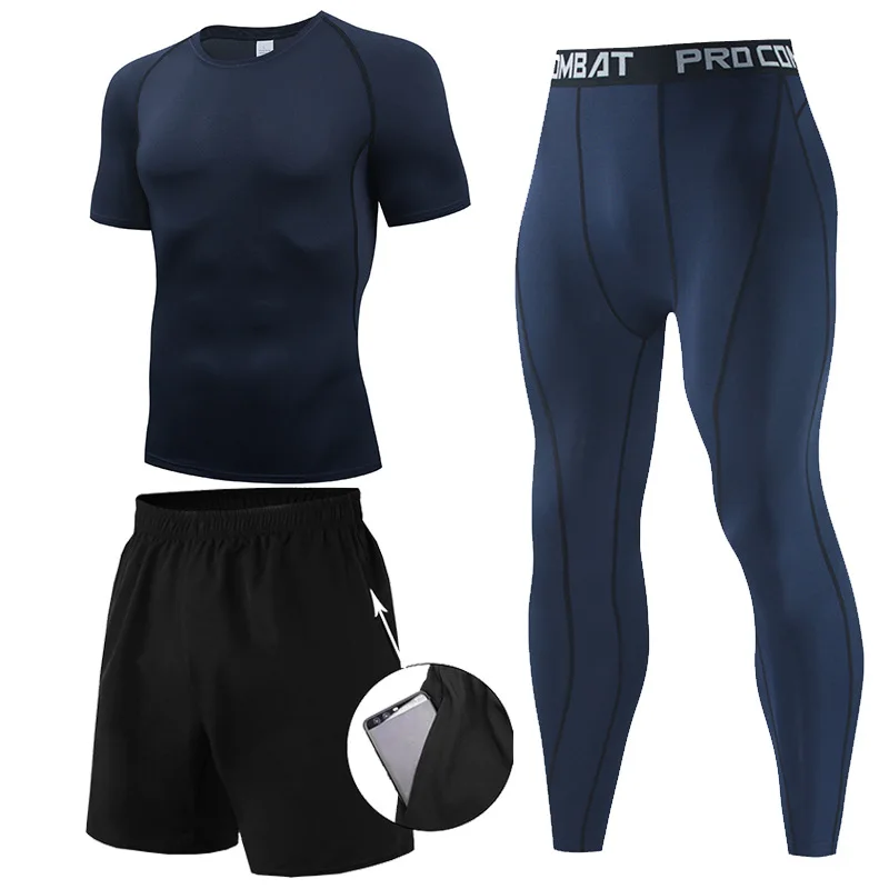 Новинка 2021 Мужская одежда спортивная Спортивные Компрессионные костюмы для