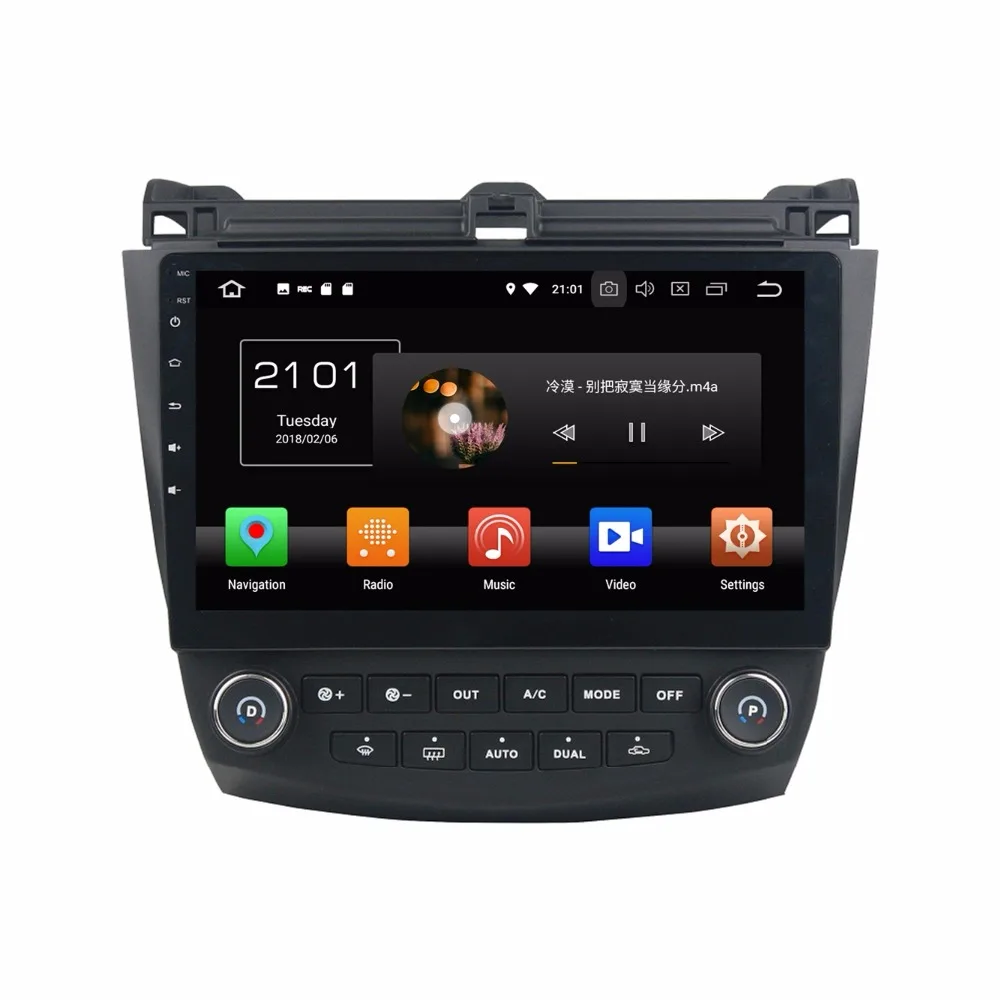 10 1 &quotOcta Core Android 9 0 8 core 64G ROM 4 Гб RAM Автомобильный DVD плеер для Honda ACCORD 7 2003 2007 GPS Радио