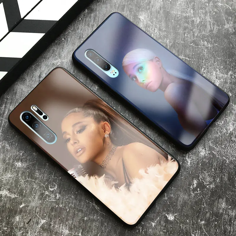 Ariana Grande Модный Новый чехол из закаленного стекла для телефона Huawei Honor V Mate P 9 10 20 30