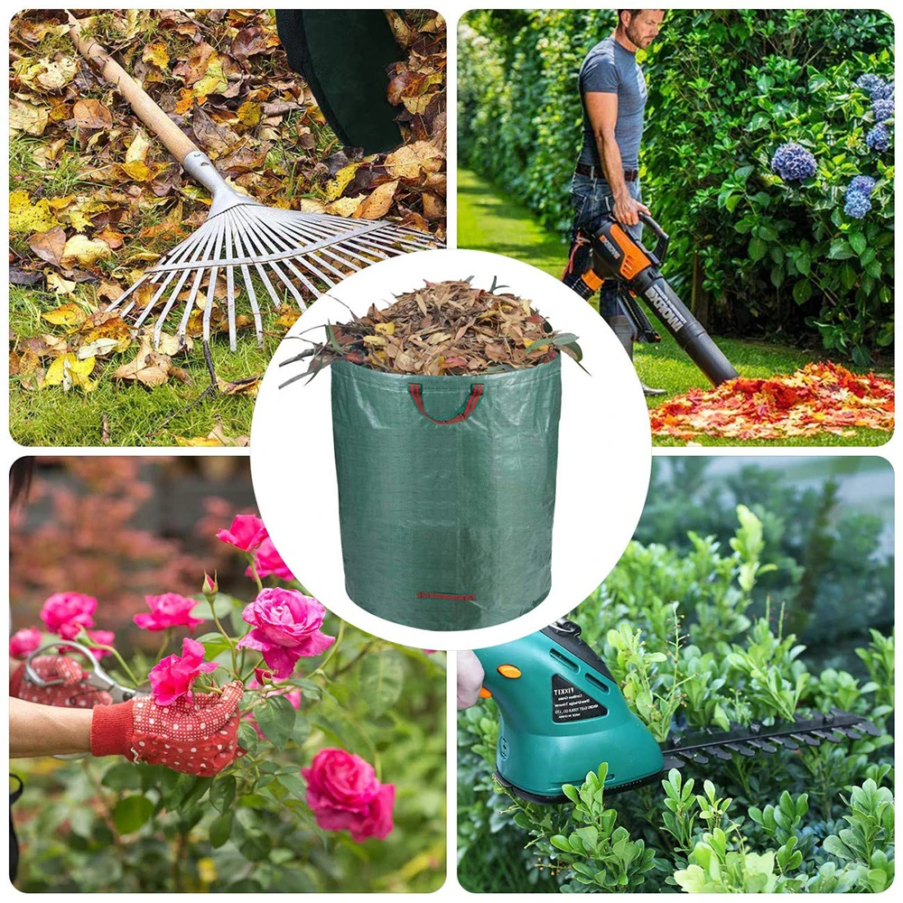 Мешок для мусора большой емкости 272L многоразовый садовый мешок