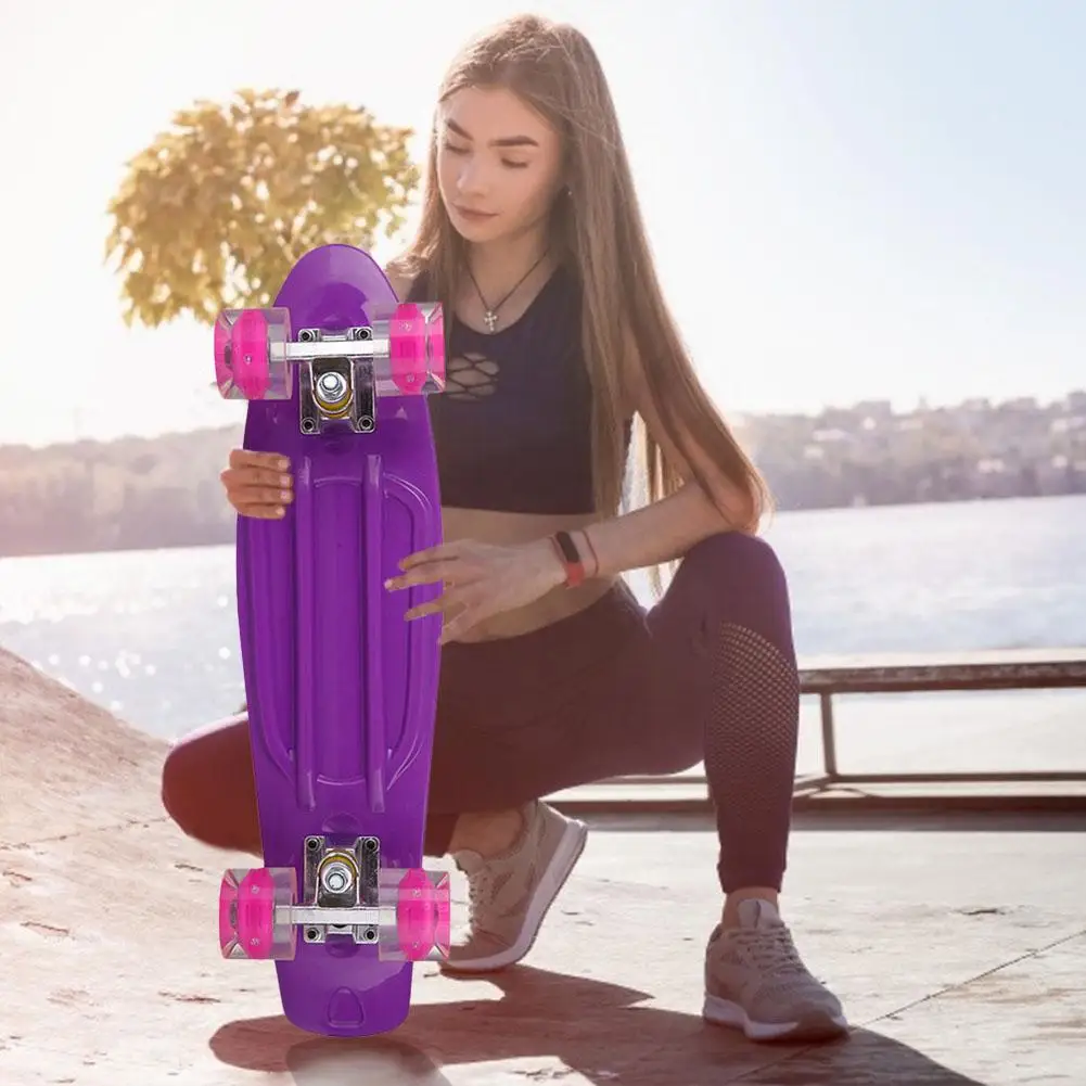 Детский скейтборд 22 дюйма для детей мини круизер Пенни борд ретро Лонгборд игра