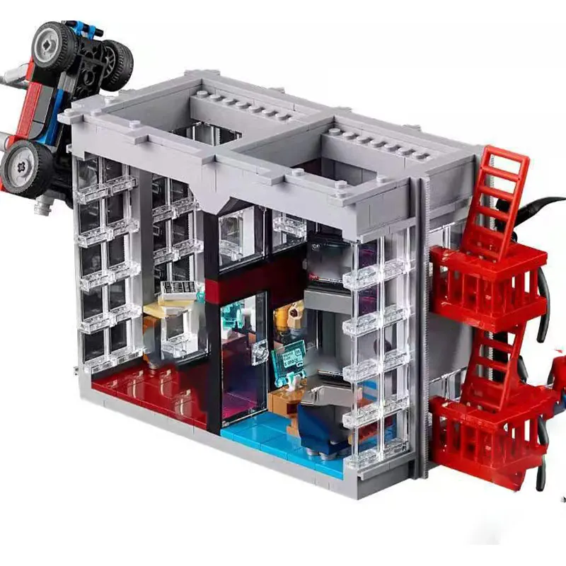 MOC Daily-Juego de bloques de construcci&oacute;n para ni&ntilde;os, juguete de ladrillos para armar estadio Bugle Street View, ideal para regalo de Navidad, c&oacute;digo 3770, compatible con 76178 y 78008-4
