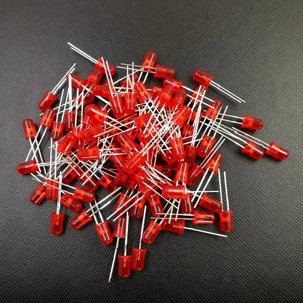 Светодиодные диоды 5 мм набор в ассортименте белые зеленые красные синие желтые