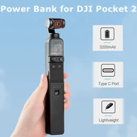 3200mah handheld mobile power bank portable charging handle grip charger for dji osmo pocket 2 handheld gimbal sports camera