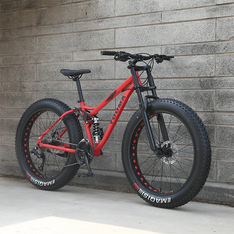 Горный велосипед YOUMA с ультра широкими шинами Алюминиевые Велосипеды толстыми