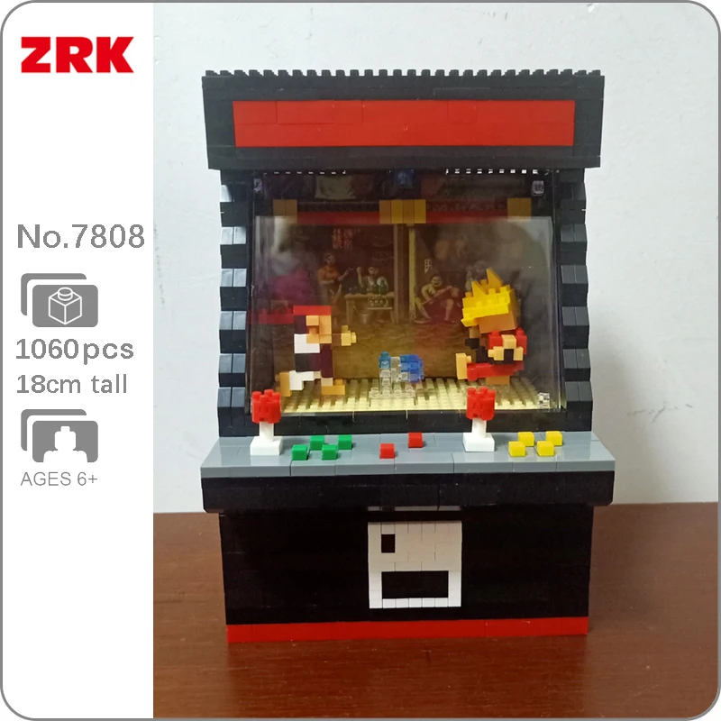 Машина для видеоигр ZRK 7808 Черная 3D модель 1060 шт. сделай сам мини алмазные блоки