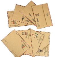 free shipping 120pcslot 12 517 5cm air envelopes can be mailed office school supply mini envelop postcard protection cowhide
