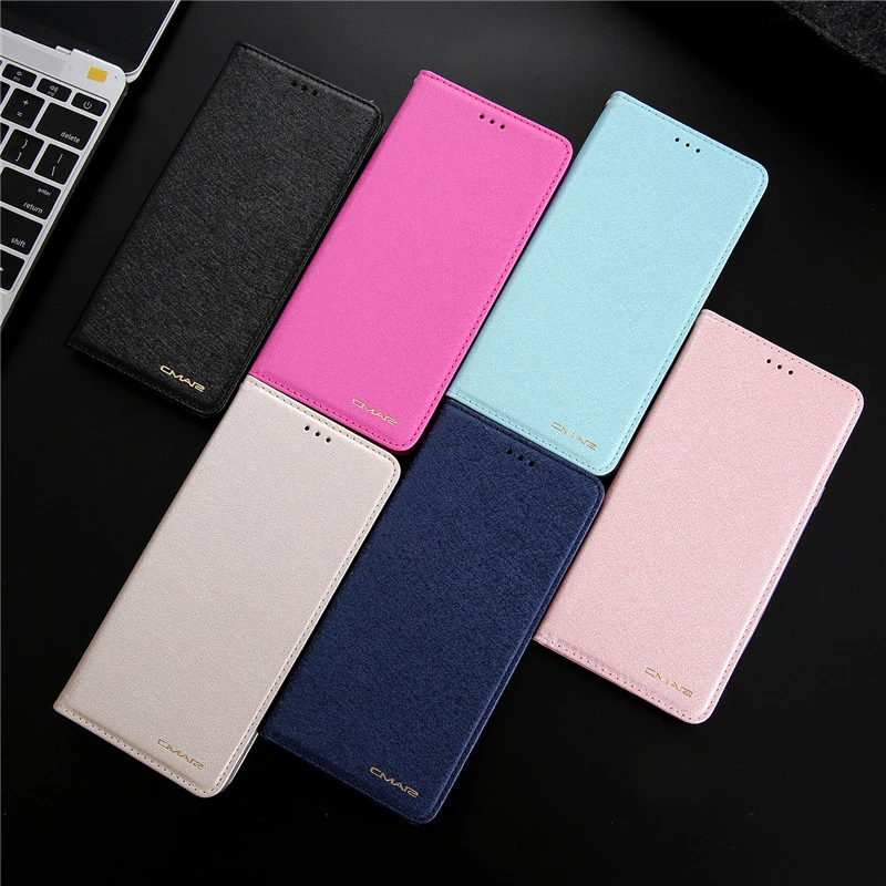 silk pattern leather case for samsung galaxy s21 s20 fe ultra s10 s9 s8 note 10 9 8 plus magnetic flip wallet card cover coque free global shipping