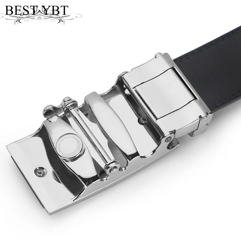 

Best YBT Men Imitation Leather Belt Alloy Automatic Buckle Belt Casual Fashion Business Affairs Youth Students Spot Belts