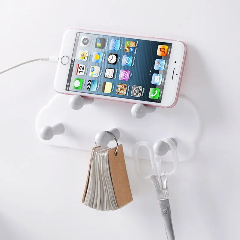 Самоклеящийся липкий крючок для настенной вешалки стойка экономия пространства