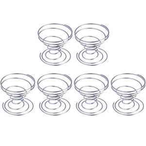 6 шт., подставка для растений, контейнер для растений Tillandsia, держатель для растений из нержавеющей стали, стеллажи для растений, база для ананаса