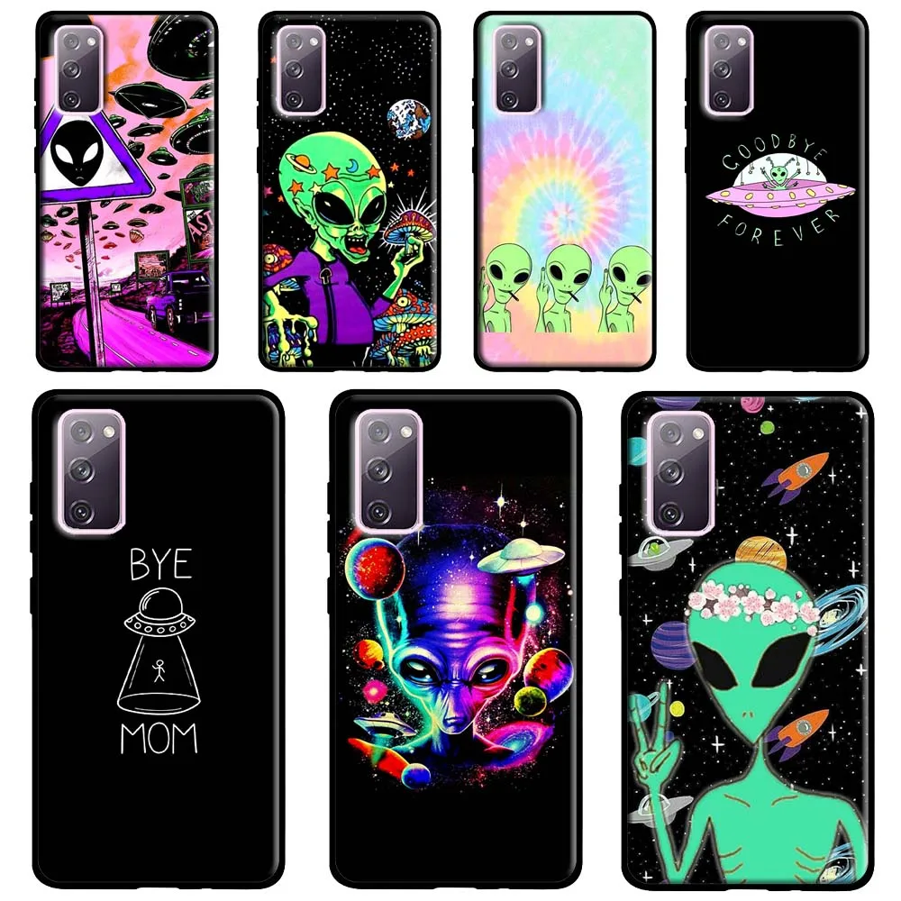 Alien UFO Case For Samsung Galaxy S20 FE S21 S22 Ultra Note 20 S8 S9 S10 Note 10 Plus Cover Coque
