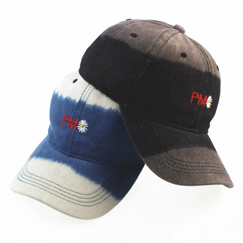 Новая бейсбольная шляпа с вышивкой хризантемы двухцветная дизайнерская Уличная