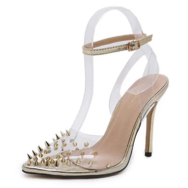 

Star women's sandals, new summer simple high-heeled shoes with sharp