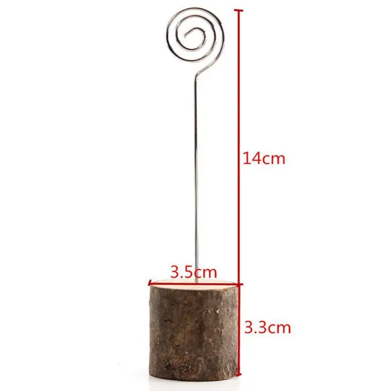 10 шт. деревенский деревянный зажим для фото Памятка имя карты базовый держатель