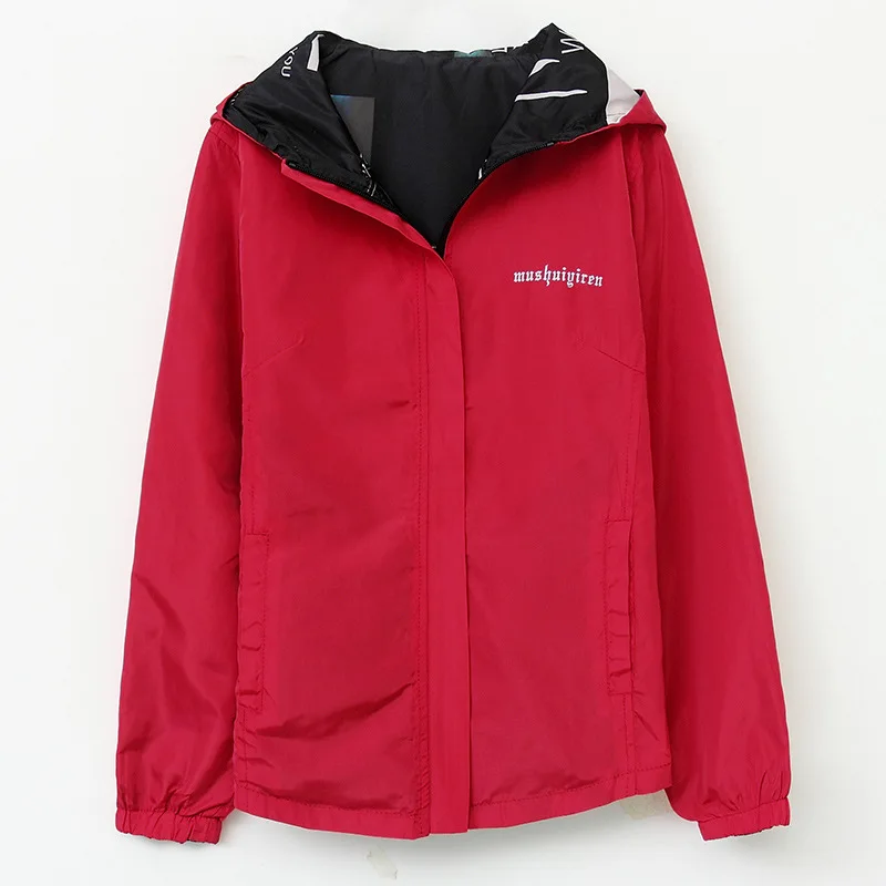 Женская Весенняя тонкая одежда с обеих сторон куртки бейсбольная форма на молнии