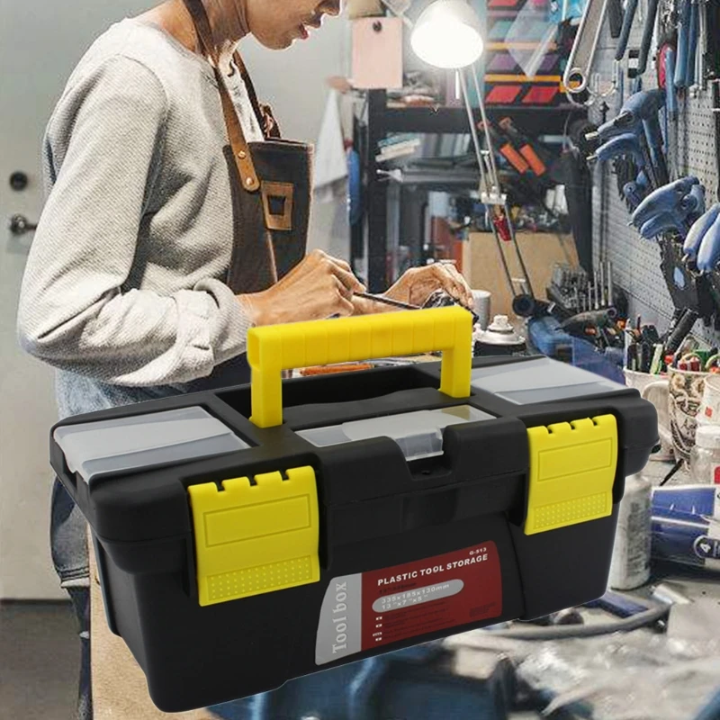 

Portable Plastic Hardware Toolbox Household Multifunction Maintenance Toolbox Car Storage Box Anti-fall Box Tool Case