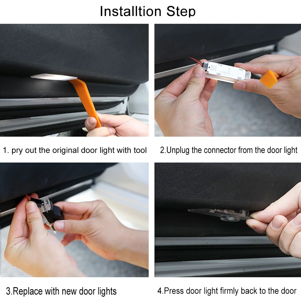 Автомобильный светодиодный проектор логотипа двери светильник пульт