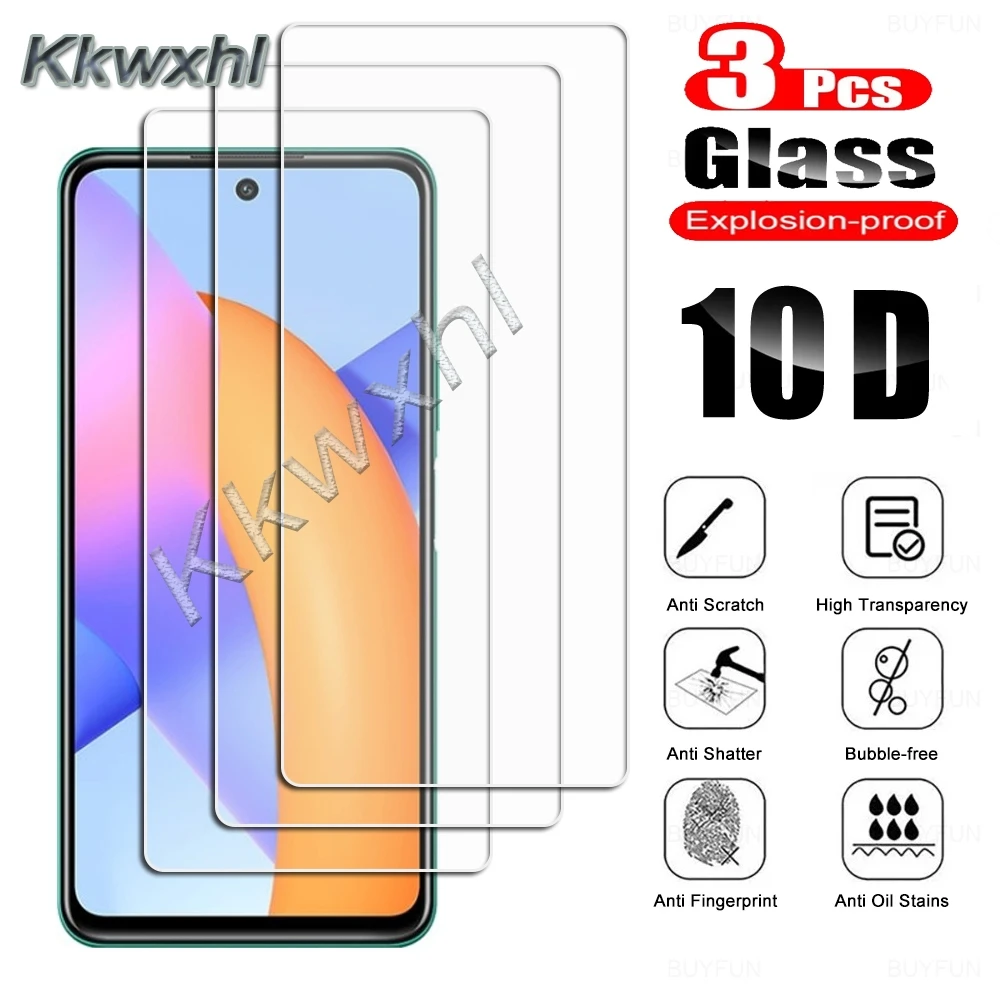 

Закаленное стекло для Huawei Honor 50 SE Play 20 5T Youth 5 10X Lite 20e 30 30S 30i X10 V30, защитная пленка для экрана, 3 шт.
