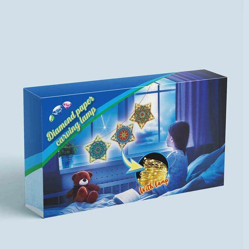 3 шт. сделай сам светодиодный Алмазный рисунок Рождественское украшение люстра