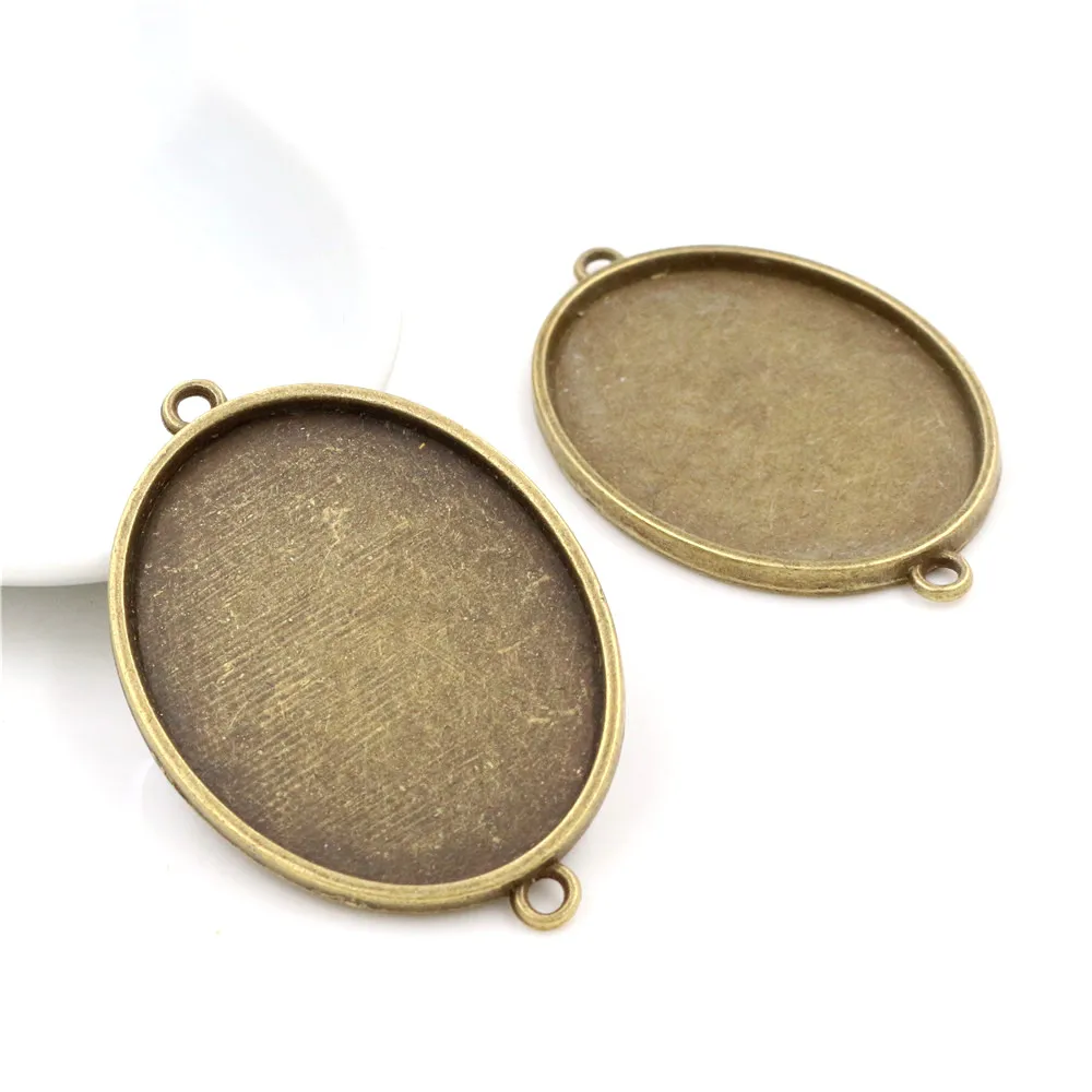 Новая мода 5 шт 30x40 мм внутренний размер античная бронза и Посеребренная