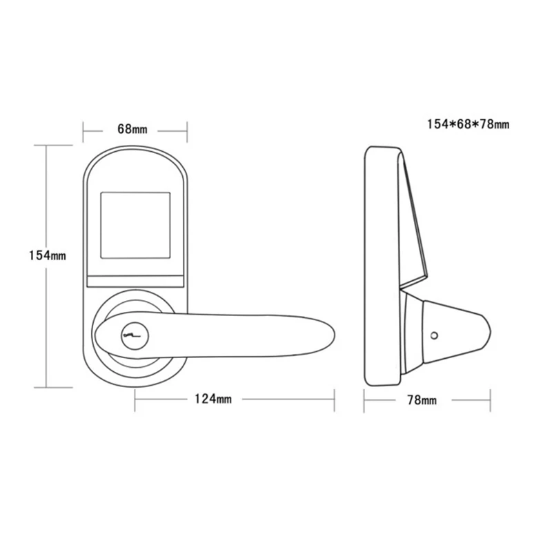 Умный электронный дверной замок кодовый механический для ключей без ключа