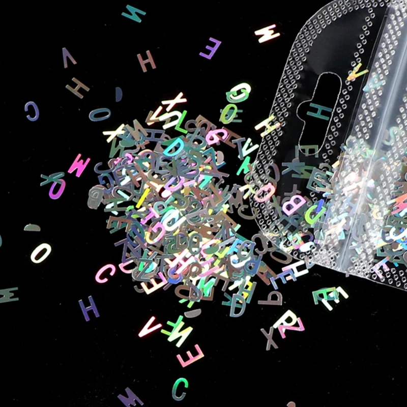 

5 Packs English Alphabet Letters Sequins Epoxy Resin Silicone Mold Fillings DIY Art Crafts Jewelry Making Filler Nail