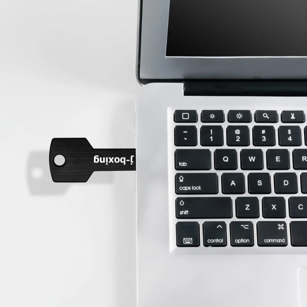 J-бокс 10 шт./лот USB флеш-накопитель в форме ключа, флешка, флешка для ПК Mac, 1 ГБ, 2 ГБ, 4 ГБ, 8 ГБ, 16 ГБ, 32 ГБ, черный