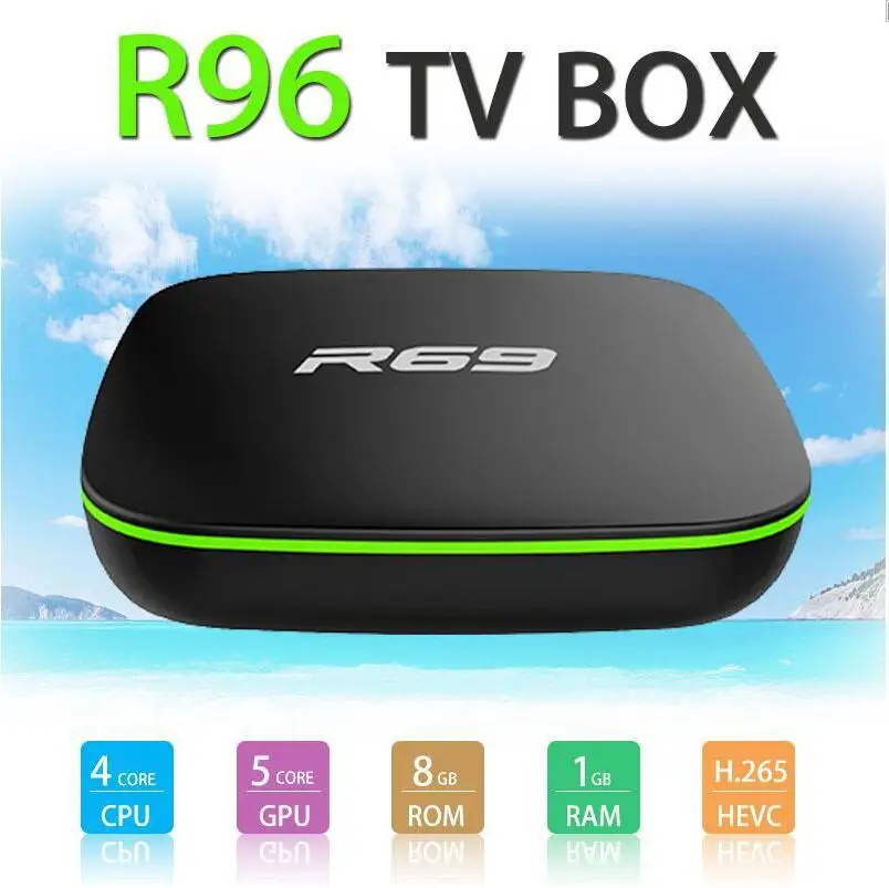 ТВ-приставка R69 Android 7 1 Allwinner H3 четырехъядерный ГГц 2 ГБ 16 4 Wi-Fi 1080P HD | Электроника