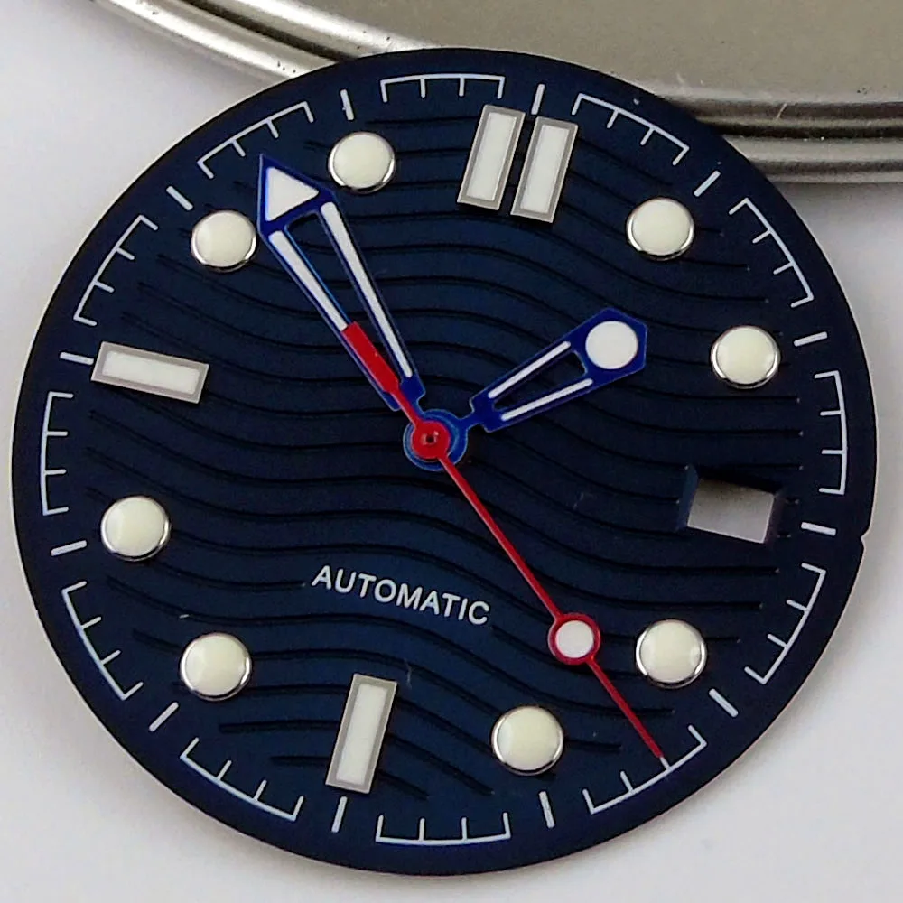 

fit NH35A ETA 2824 2836 MIYOTA 8215 821A DG MINGZHU 2813 31mm Black Watch Dial no date