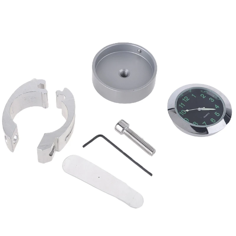 

Universal Waterproof Bike Watch Glow In Dark Clock Motorcycle Alluminum Alloy Dial Mini for Mounting Bicycle Handlebar