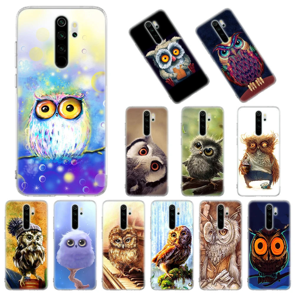 

Silicone Case Coque for Xiaomi Redmi Note 8T 9S 6 7 8 Pro 9 Pro 6A 7A 8A 9A 9C K20 K30 Pro Cover cute Animal Owl
