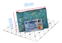 10 pieces classic print creative coin purse famous oil painting change purse lady holding small square wallet mini wallet