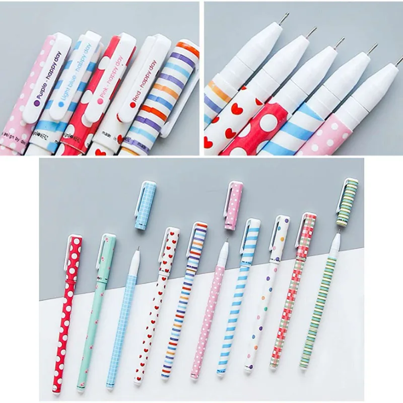 

10PCS/Box 0.5mm Color Gel Pen Paint Drawing Colored Gel Pens Red Blue Black Colorful Ink Neutral Gel Pen Stationery Gifts Supply