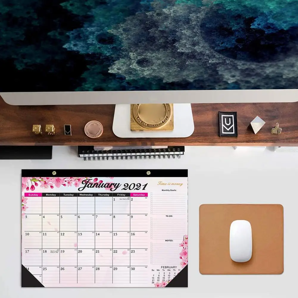 

2021 17 X 12 Inches Durable Wall Calendar Monthly Planner 100 GSM Thick Paper Schedule For Student Office Worker