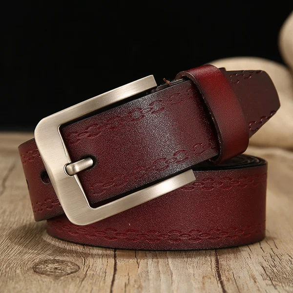 NZ506 brown belt DWTS мужской пояс коровы натуральная кожа роскошный чехол-книжка с ремешком мужской кожаный ремень мужской Высококачественная брендовая одежда для мужчин, Классическая, винтажная пряжкой - Цвет: NZ506 brown belt