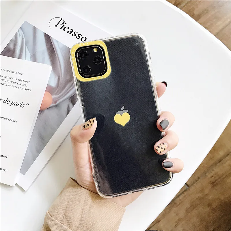 Милый прозрачный чехол для телефона с фруктами IPhone 11 Pro Max XS X XR 8 7 6 6S Plus Xmax простой |