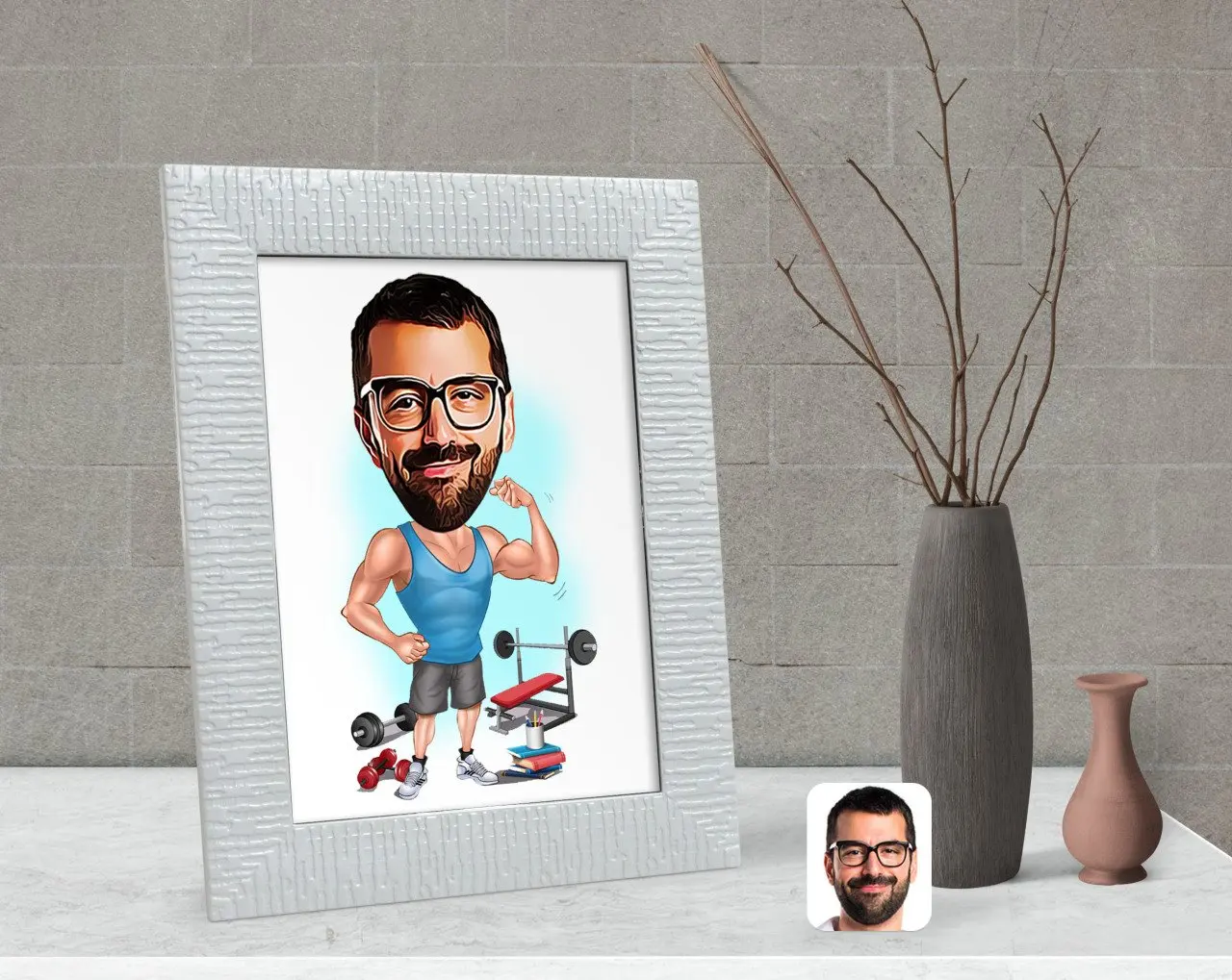 

Персонализированная карикатура для йоги fitnesse-1