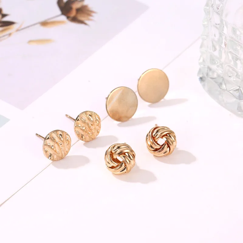 Комплект женских серег с кисточками и листьями 6 предметов|Серьги-подвески| |