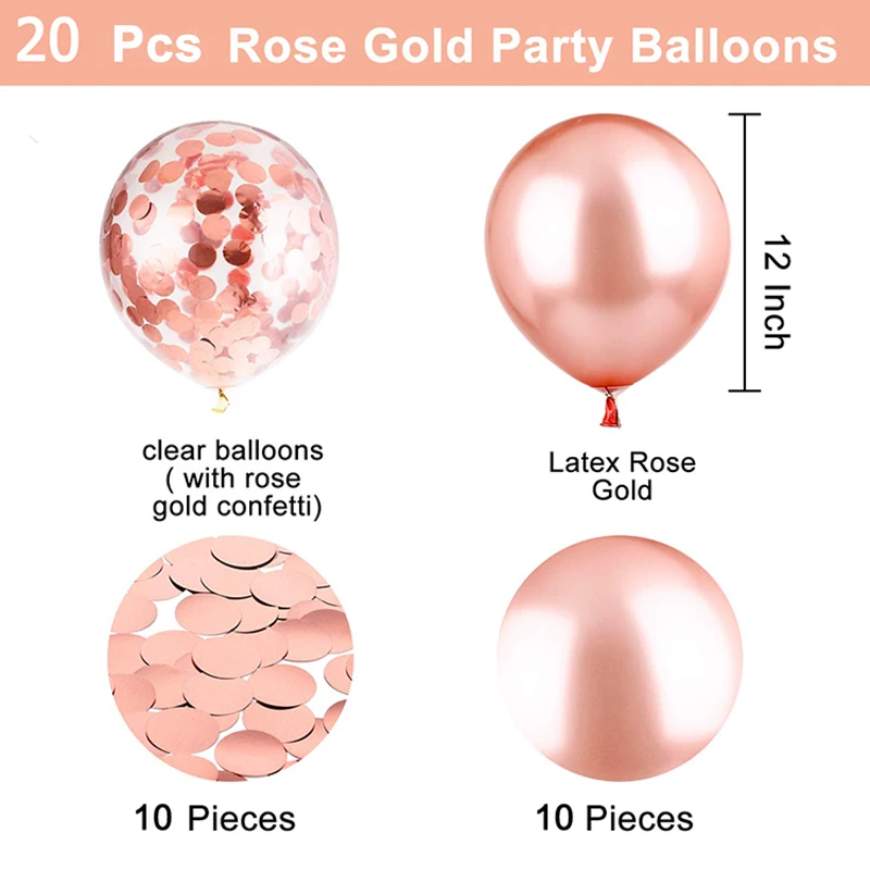 20 штук конфетти воздушных шаров из латекса рустикальная свадьба стол вечерние