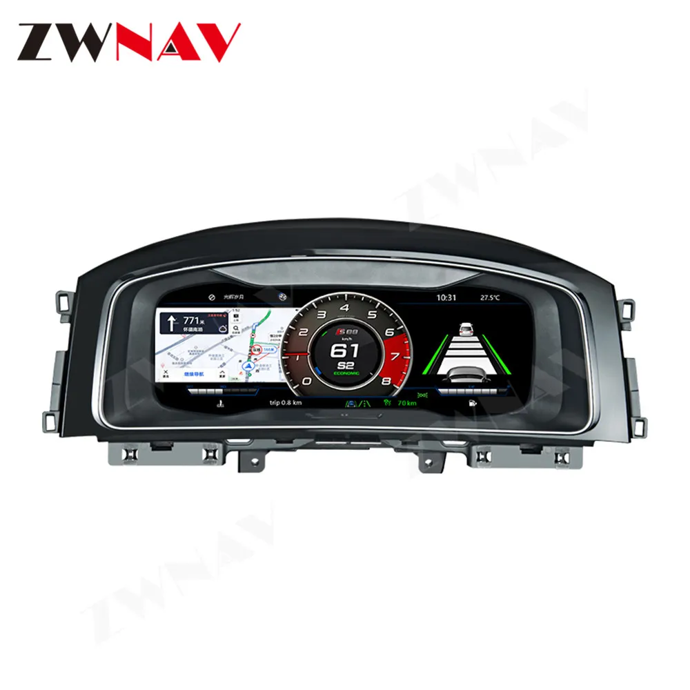 Kopen Digitale Meter Scherm Voor Vw B8 Passat Cc Golf Gti Variant Auto Led Instrument Panel Vervanging Dashboard Entertainment Head Unit