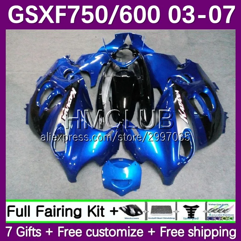 

Корпус для SUZUKI KATANA GSXF750 GSXF 600 750 10No.39 GSXF600 1998 1999 2000 2001 GSX750F 03 04 05 06 07 обтекатель со склада синий