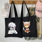Женская сумка для покупок серии Hunter x Hunter, складная многоразовая тканевая сумка-шоппер в стиле Харадзюку, Холщовая Сумка-тоут, 2022