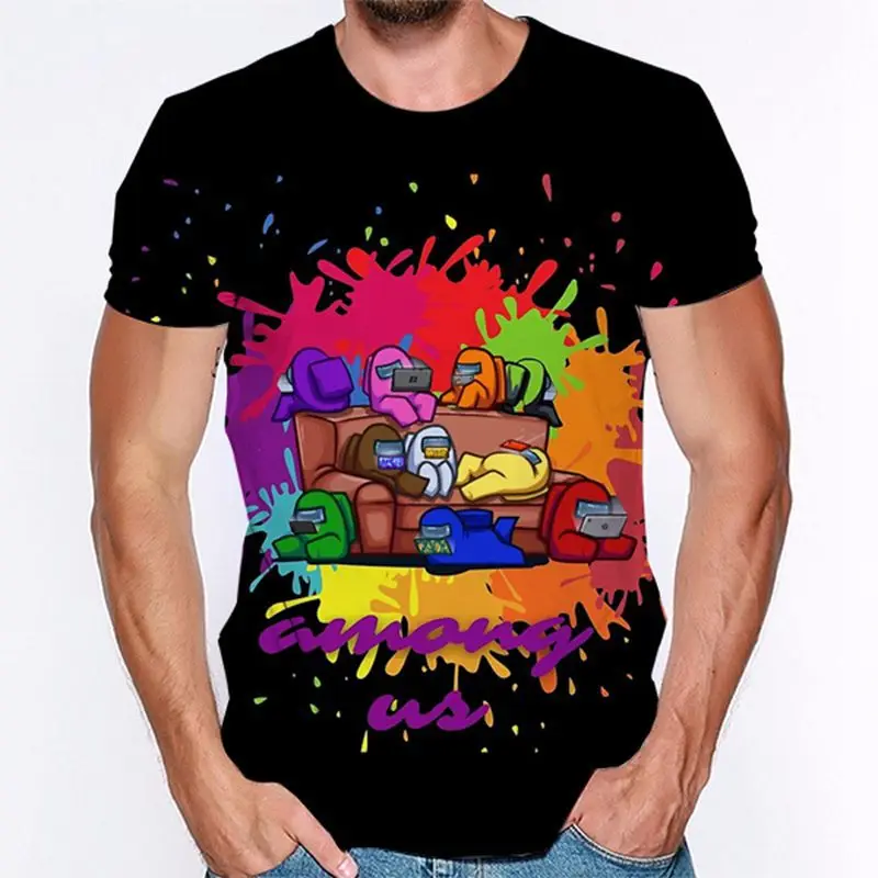 

3D Printing Among Us Kids Baby Boys Fashionable Clothes T-Shirt Girls Funny Clothes Summer Costume Children Game Kids Clothes