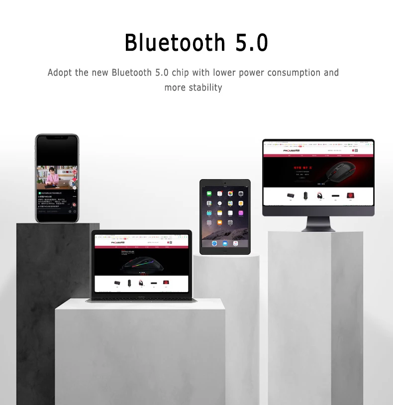 Мышь компьютерная беспроводная 1600DPI Bluetooth 5 0 USB 2 4 ГГц|Мыши| |